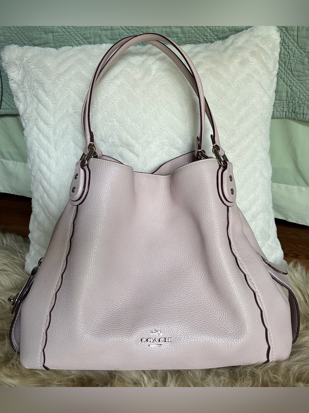 Coach Blush Pink Leather Shoulder Bag
